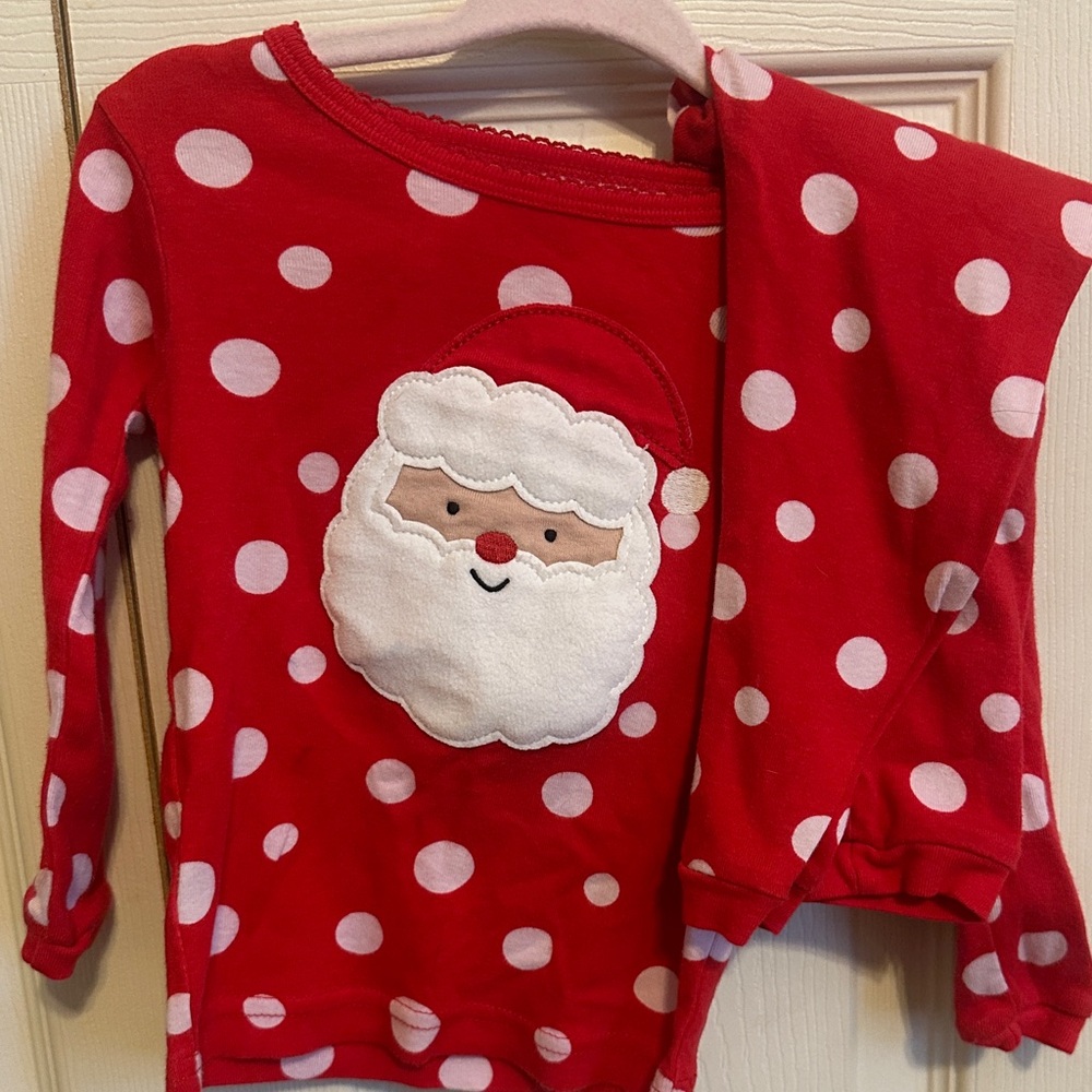 Festive Red Santa Kids Pajama Set